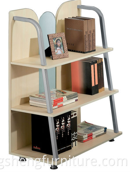 Librerías de vidrio Estantería de esquina modular con cajón